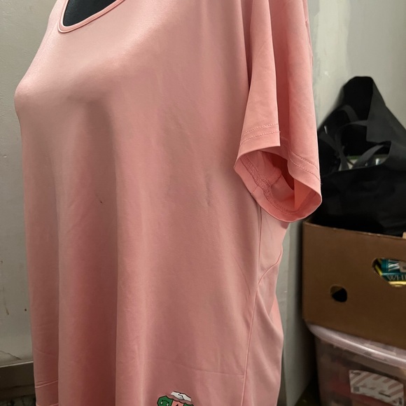 Ivy Storehouse Pink Short Sleeve Cutout Back Top - Picture 3 of 8